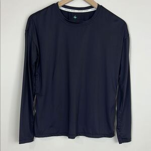 Tuckernuck T Nuck Sport Black Sleeve Stretch T-Shirt Ryan Boyfriend Top Sz XS